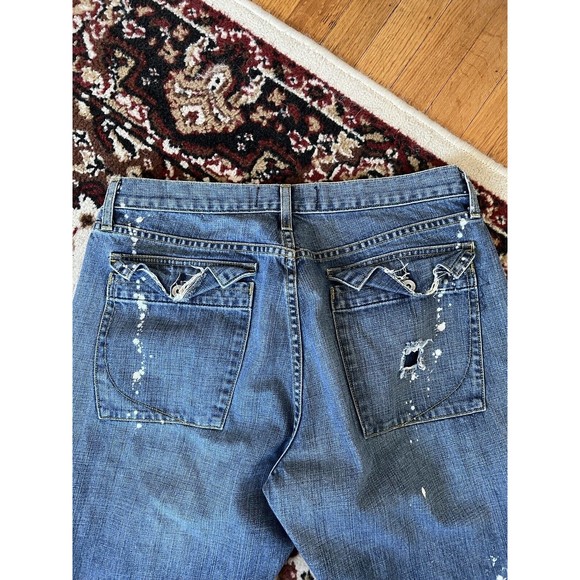 Paper Denim & Cloth Destroyed Jeans Men’s 34x32 - Picture 3 of 4